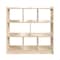 Flash Furniture Bright Beginnings Commercial Grade 8 Section Modular WoodenClassroom Open StorageUnit, Safe, Kid Friendly Design, Natural MK-ME10513-GG - alternate 4